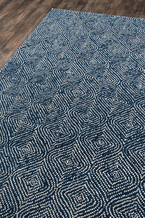 Momeni Madcap Cottage Roman Holiday ROH-1 Hand Tufted Contemporary Geometric Indoor Area Rug Navy 8' x 10' ROMNHROH-1NVY80A0