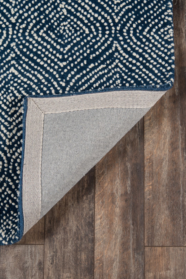 Momeni Madcap Cottage Roman Holiday ROH-1 Hand Tufted Contemporary Geometric Indoor Area Rug Navy 8' x 10' ROMNHROH-1NVY80A0