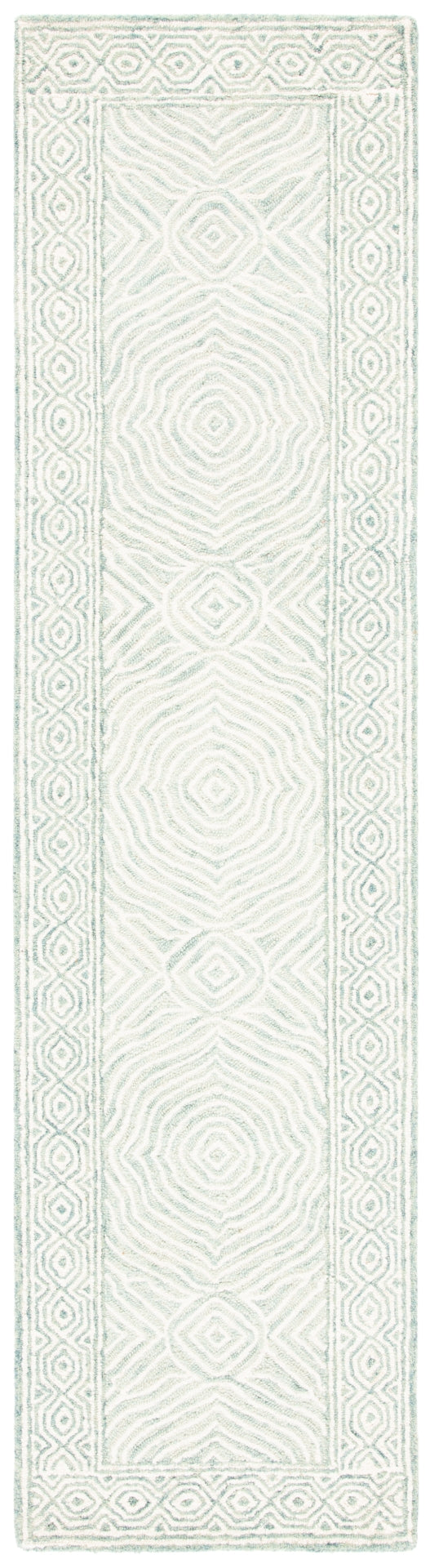 Safavieh Roslyn 351 Handtufted 100% Wool Rug Green / Blue ROS351J-29