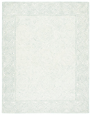 Safavieh Roslyn 351 Handtufted 100% Wool Rug Green / Blue ROS351J-8