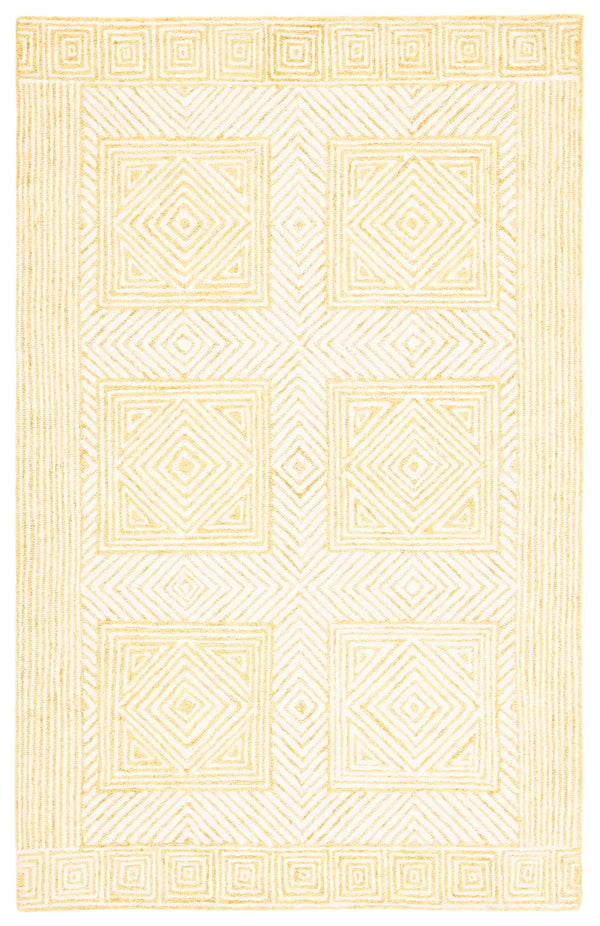 Safavieh Roslyn 352 Handtufted 100% Wool Rug Yellow / Ivory ROS352C-5