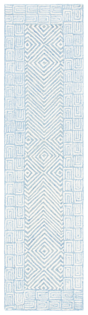 Safavieh Roslyn 353 Handtufted 100% Wool Rug Light Blue / Ivory ROS353M-29