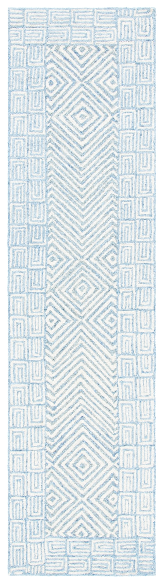 Safavieh Roslyn 353 Handtufted 100% Wool Rug Light Blue / Ivory ROS353M-29