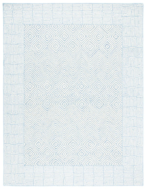 Safavieh Roslyn 353 Handtufted 100% Wool Rug Light Blue / Ivory ROS353M-8