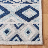 Roslyn 602  Hand Tufted 100% Wool Rug Blue / White