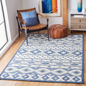 Roslyn 602  Hand Tufted 100% Wool Rug Blue / Grey
