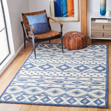 Roslyn 602  Hand Tufted 100% Wool Rug Blue / Grey