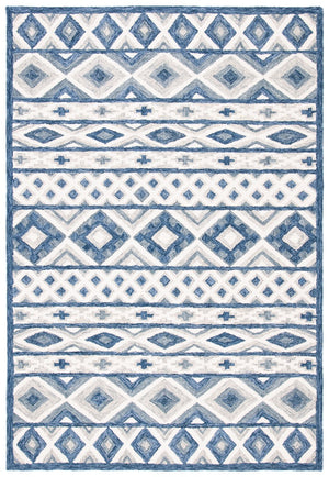 Roslyn 602  Hand Tufted 100% Wool Rug Blue / Grey