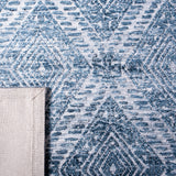 Roslyn 701  Hand Loom 80% Polyester, 20% Cotton Rug Blue