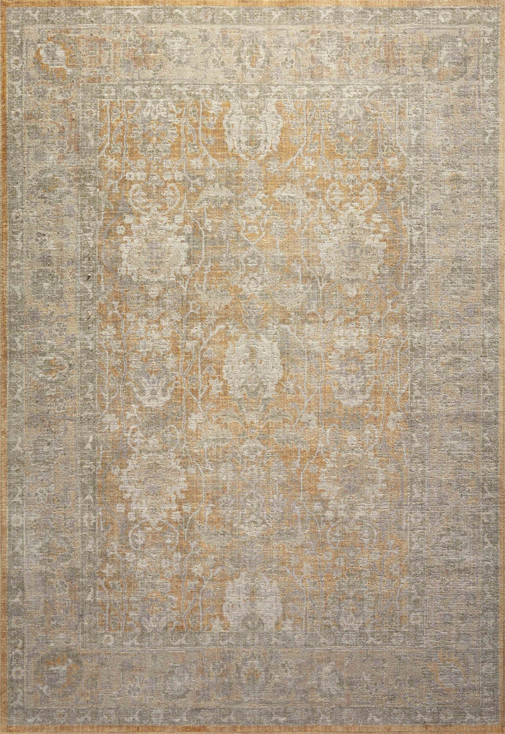 Loloi Rosemarie ROE-01 95% Polypropylene, 5% Polyester Pile Power Loomed Traditional Rug ROSMROE-01GOSAB6F6