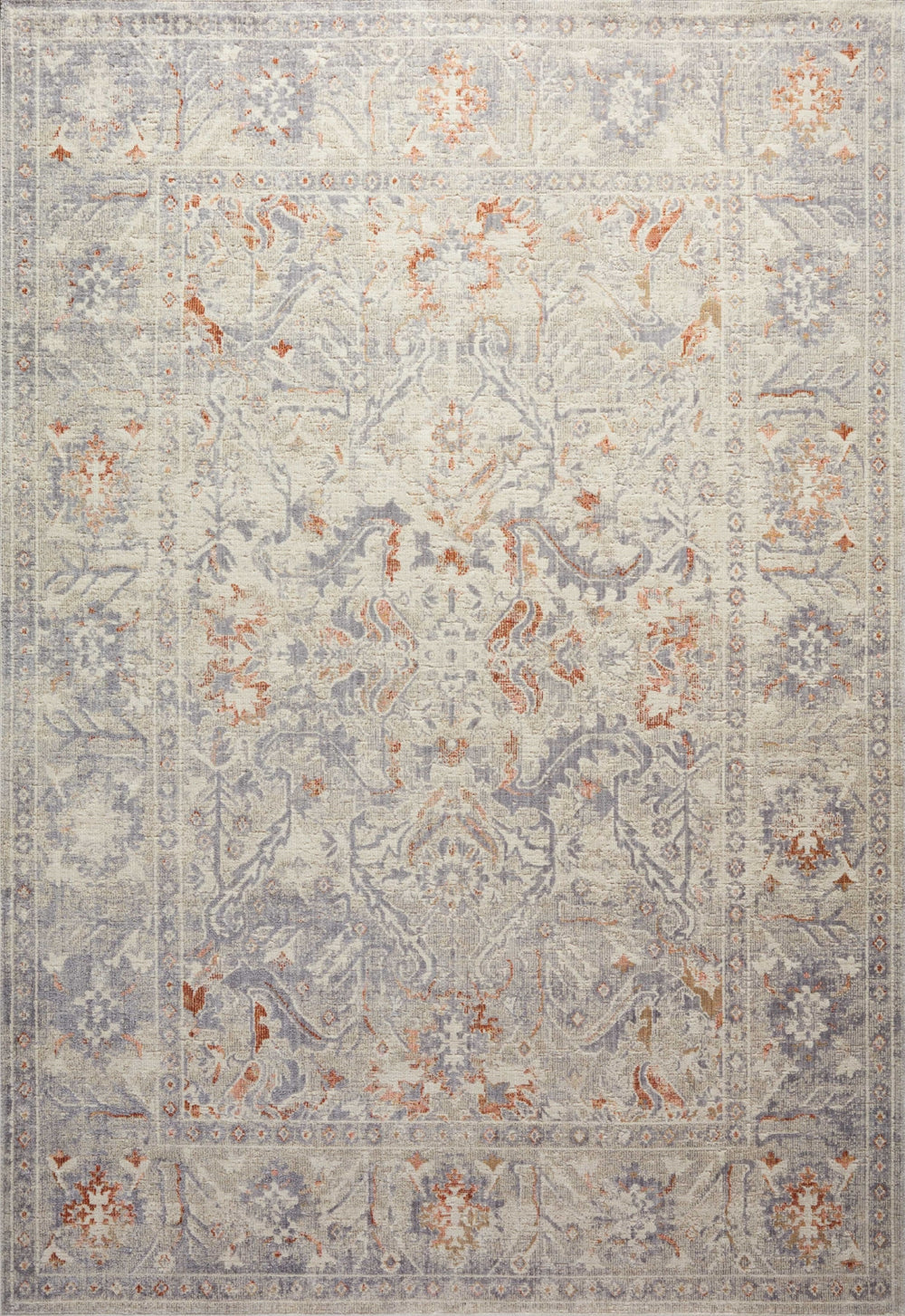 Loloi Rosemarie ROE-05 95% Polypropylene, 5% Polyester Pile Power Loomed Traditional Rug ROSMROE-05OTLAB6F6