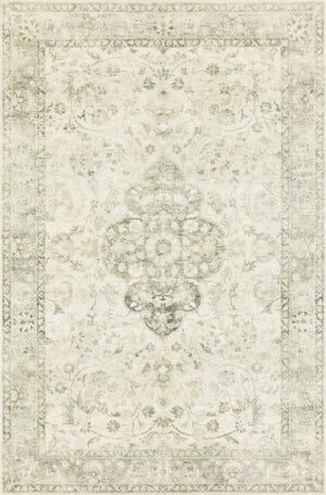 Loloi Rosette ROS-02 100% Polyester Pile Power Loomed Traditional Rug ROSTROS-02IVSI7696