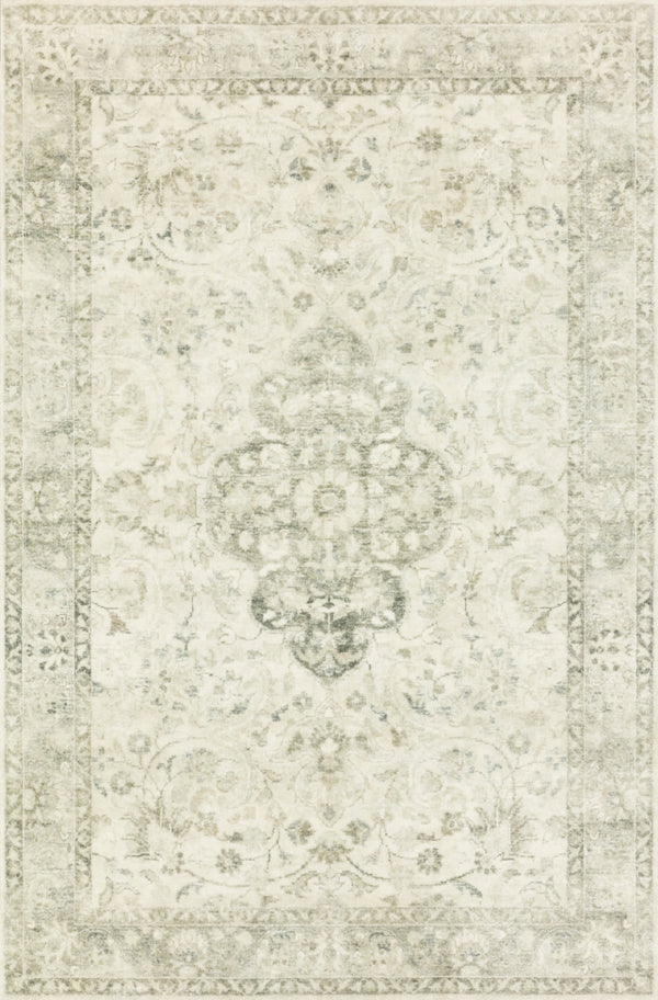 Loloi Rosette ROS-02 100% Polyester Pile Power Loomed Traditional Rug ROSTROS-02IVSI7696