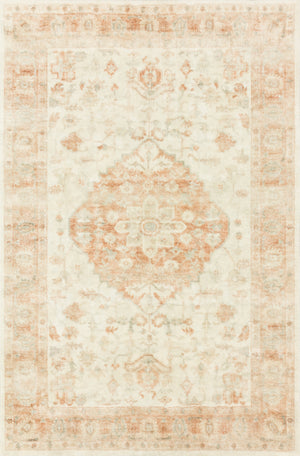 Loloi Rosette ROS-03 100% Polyester Pile Power Loomed Traditional Rug ROSTROS-03IVTC7696