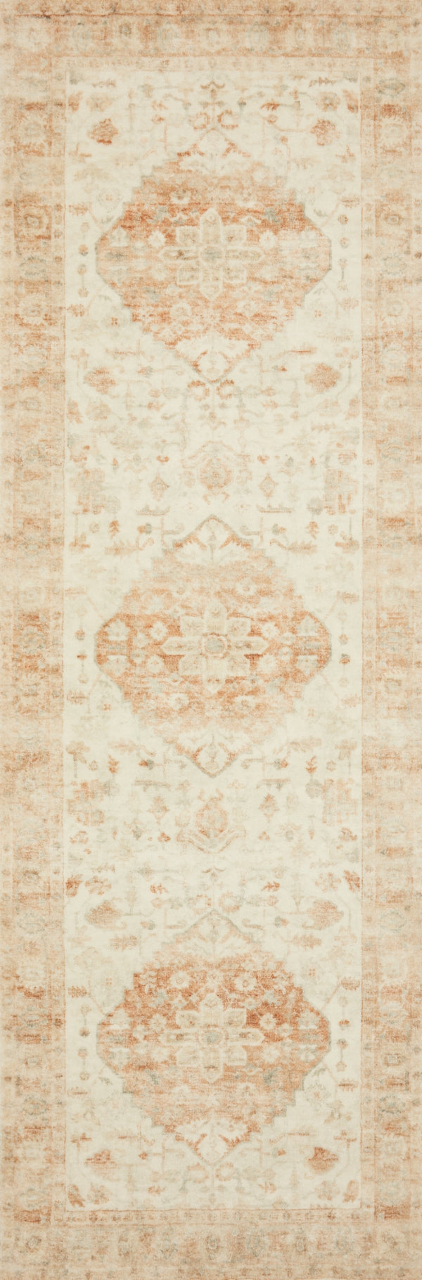Loloi Rosette ROS-03 100% Polyester Pile Power Loomed Traditional Rug ROSTROS-03IVTC7696