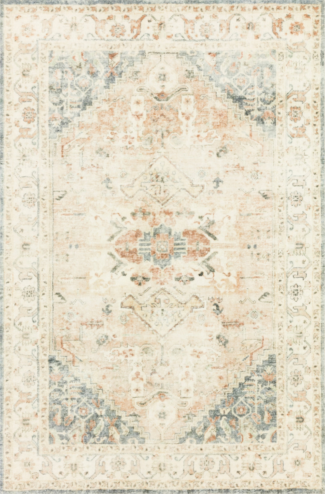 Rosette 100% Polyester Plush Power Loomed Traditional Area Rug for Coz