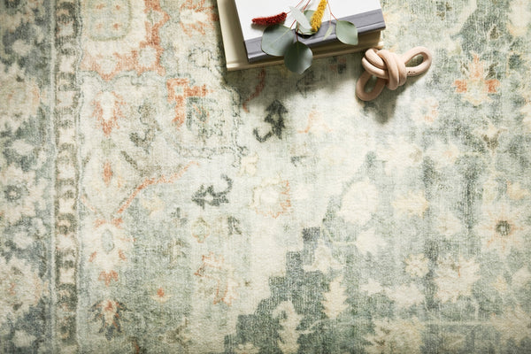 Loloi Rosette ROS-08 100% Polyester Pile Power Loomed Traditional Rug ROSTROS-08TEIV7696