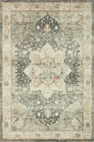 Loloi Rosette ROS-09 100% Polyester Pile Power Loomed Traditional Rug ROSTROS-09SLIV7696