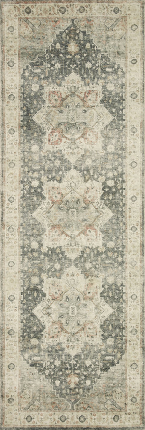 Loloi Rosette ROS-09 100% Polyester Pile Power Loomed Traditional Rug ROSTROS-09SLIV7696