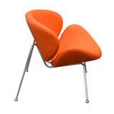 Set of (2) Roxy Orange Accent Chair with Chrome Frame by Diamond Sofa