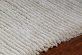 Chandra Rugs Royal 70% Wool + 30% Polyester Hand-Woven Contemporary Rug Ivory 9' x 13'