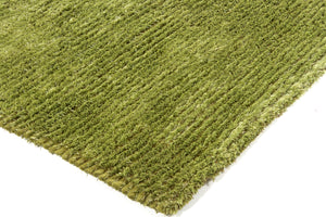 Chandra Rugs Royal 70% Wool + 30% Polyester Hand-Woven Contemporary Rug Green 9' x 13'