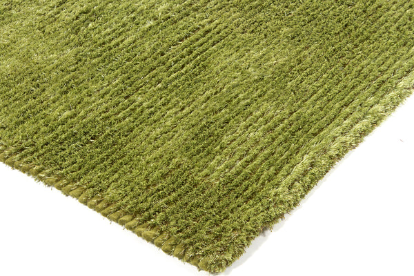 Chandra Rugs Royal 70% Wool + 30% Polyester Hand-Woven Contemporary Rug Green 9' x 13'