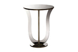 Baxton Studio Kylie Modern and Contemporary Hollywood Regency Glamour Style Mirrored Accent Side Table