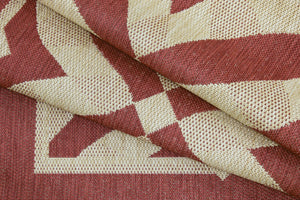 Simply Shade - Treasure Garden Outdoor Rug Charleston - Henna  5'3" x 7'4"