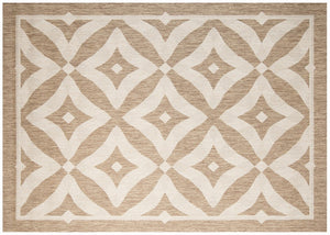 Simply Shade - Treasure Garden Outdoor Rug Charleston - Honey  5'3" x 7'4"