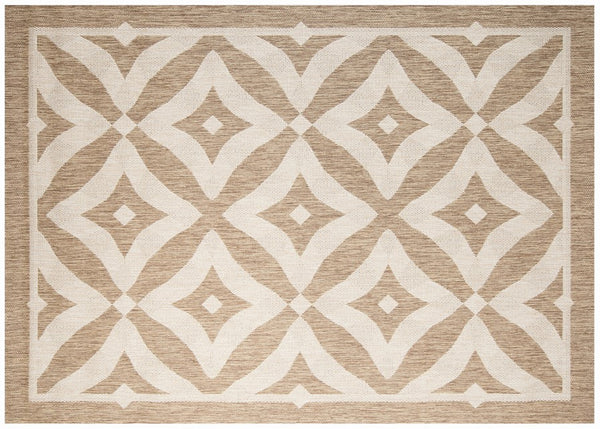 Simply Shade - Treasure Garden Outdoor Rug Charleston - Honey  5'3" x 7'4"
