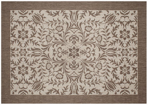 Simply Shade - Treasure Garden Outdoor Rug Florence - Mocha  5'3" x 7'4"
