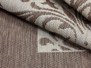 Simply Shade - Treasure Garden Outdoor Rug Florence - Mocha  5'3" x 7'4"