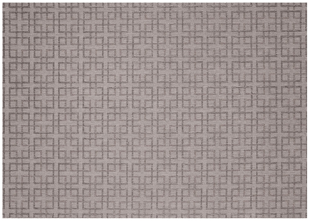 Simply Shade - Treasure Garden Outdoor Rug Lattice - Silver & Charcoal  5'3" x 7'4"