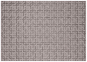 Simply Shade - Treasure Garden Outdoor Rug Lattice - Silver & Charcoal  5'3" x 7'4"