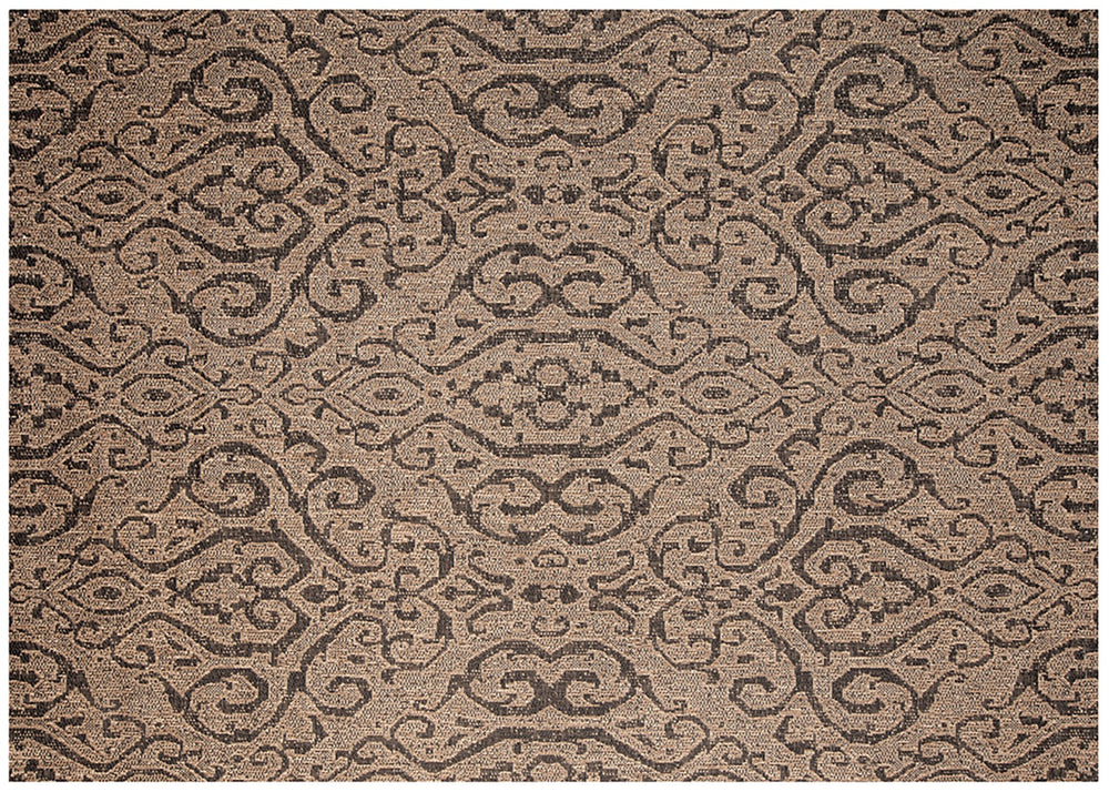 Simply Shade - Treasure Garden Outdoor Rug Moroccan - Chestnut  5'3" x 7'4"