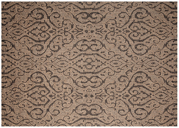 Simply Shade - Treasure Garden Outdoor Rug Moroccan - Chestnut  5'3" x 7'4"
