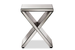 Baxton Studio Morris Modern and Contemporary Hollywood Regency Glamour Style Accent Side Table