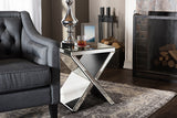 Baxton Studio Morris Modern and Contemporary Hollywood Regency Glamour Style Accent Side Table