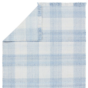 Jaipur Living Respite Truce RSP01 Handwoven Handmade Outdoor Farmhouse Rug Light Blue 9' x 12'