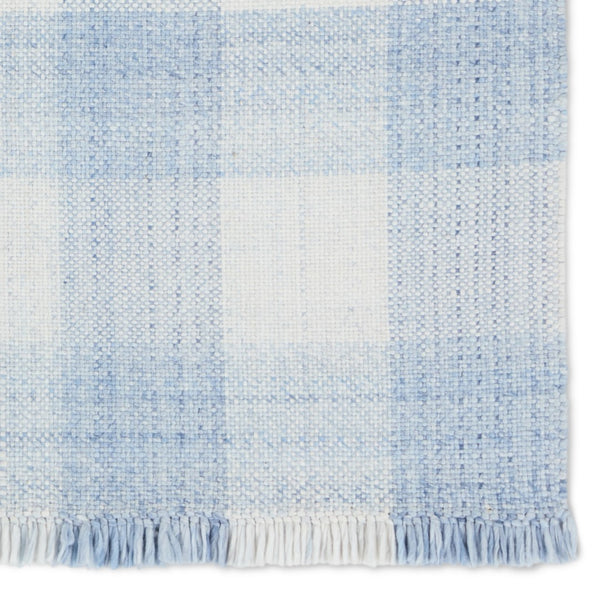 Jaipur Living Respite Truce RSP01 Handwoven Handmade Outdoor Farmhouse Rug Light Blue 9' x 12'