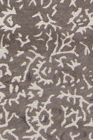 Chandra Rugs Rupec 80% Wool + 20% Viscose Hand-Tufted Contemporary Rug Grey/Cream 9' x 13'