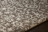 Chandra Rugs Rupec 80% Wool + 20% Viscose Hand-Tufted Contemporary Rug Grey/Cream 9' x 13'