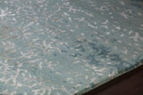 Chandra Rugs Rupec 80% Wool + 20% Viscose Hand-Tufted Contemporary Rug Blue/Grey 9' x 13'