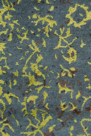 Chandra Rugs Rupec 80% Wool + 20% Viscose Hand-Tufted Contemporary Rug Blue/Green/Brown 9' x 13'