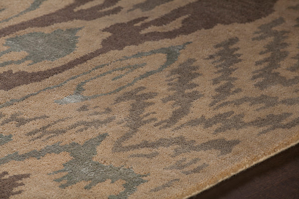 Chandra Rugs Rupec 80% Wool + 20% Viscose Hand-Tufted Contemporary Rug Beige/Grey/Brown 9' x 13'