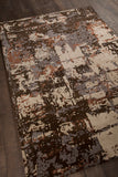 Chandra Rugs Rupec 80% Wool + 20% Viscose Hand-Tufted Contemporary Rug Grey/Beige/Brown 9' x 13'