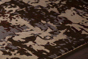 Chandra Rugs Rupec 80% Wool + 20% Viscose Hand-Tufted Contemporary Rug Grey/Beige/Brown 9' x 13'