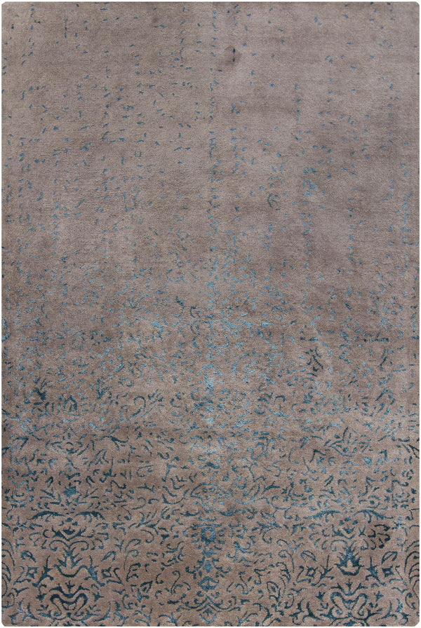 Chandra Rugs Rupec 80% Wool + 20% Viscose Hand-Tufted Contemporary Rug Grey/Blue 9' x 13'