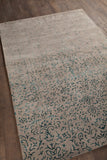 Chandra Rugs Rupec 80% Wool + 20% Viscose Hand-Tufted Contemporary Rug Grey/Blue 9' x 13'